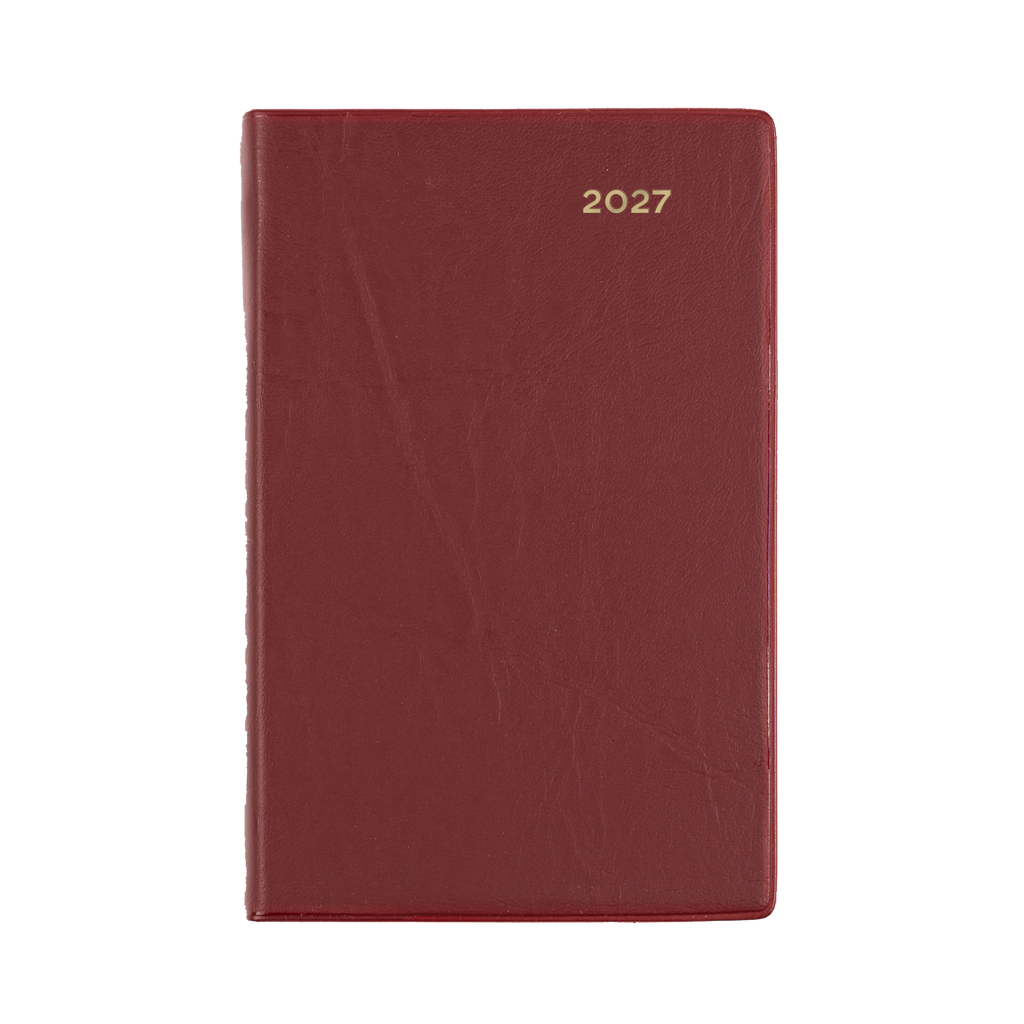 Collins Belmont Diary 2027 B7R Pocket Week to View Burgundy