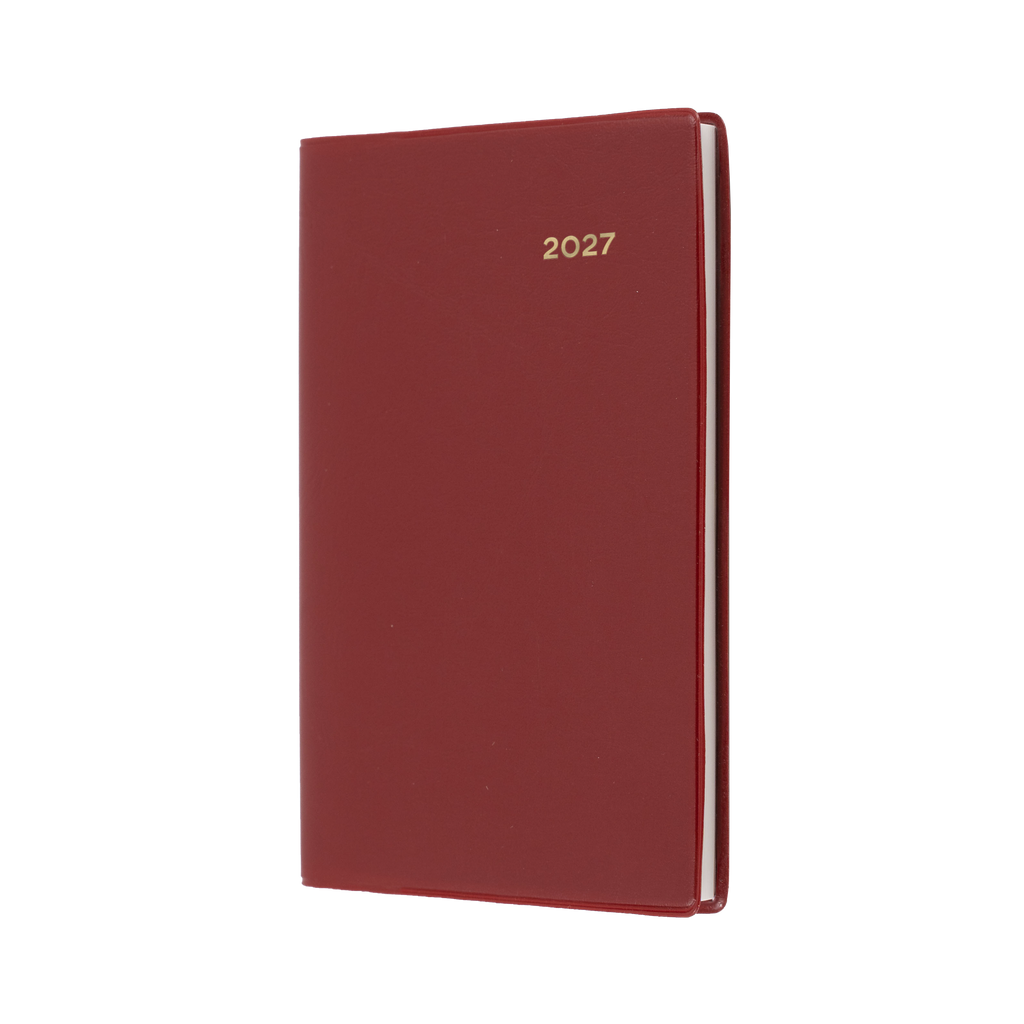 Collins Belmont Diary 2027 B7R Pocket Week to View Burgundy