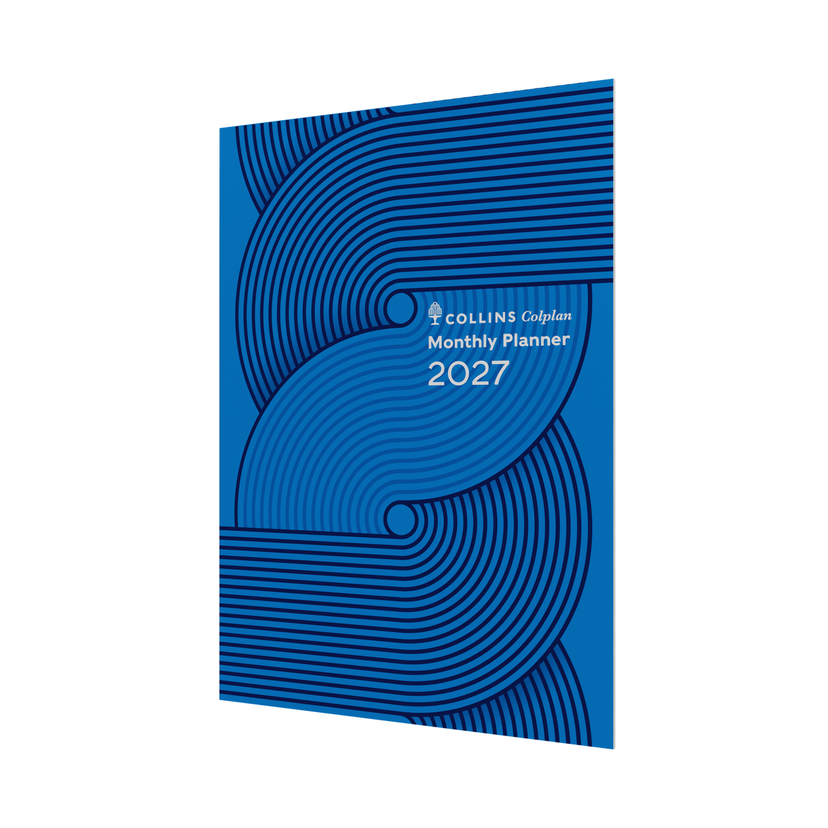 Collins Colplan Planner Diary 2027 A4 Month to View Geo Blue
