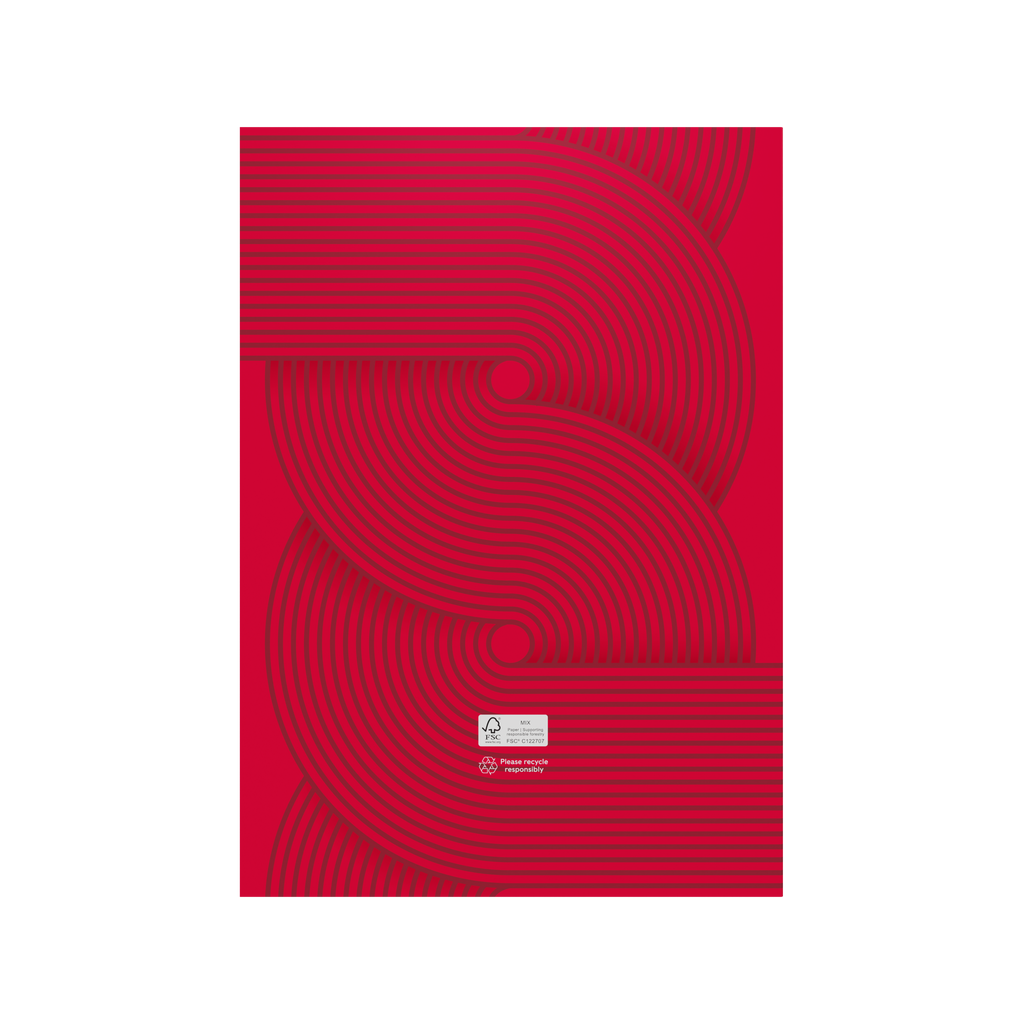 Collins Colplan Planner Diary 2027 A4 Month to View Geo Red