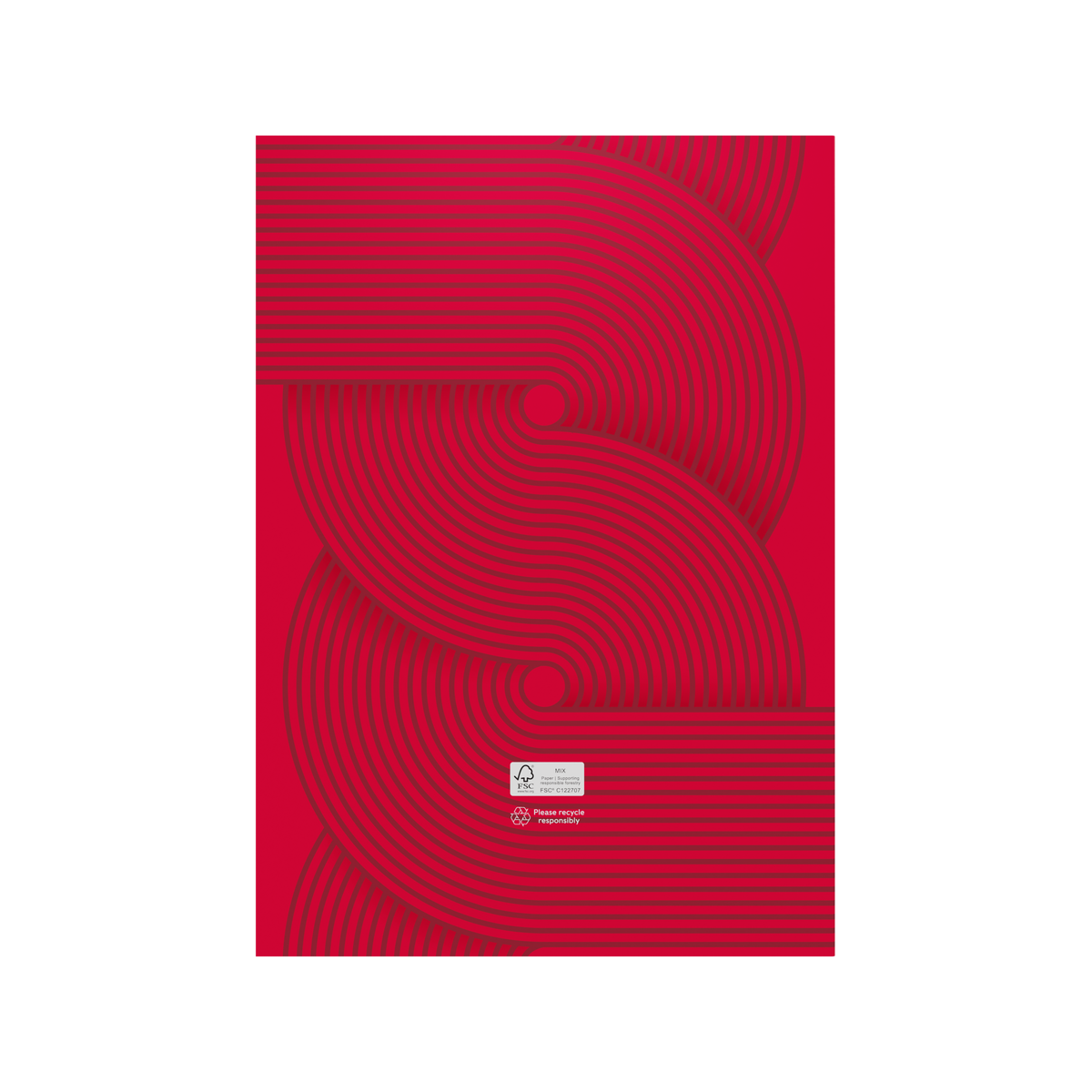 Collins Colplan Planner Diary 2027 A4 Month to View Geo Red