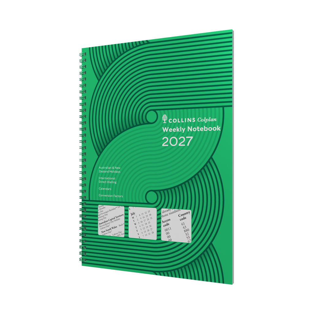 Collins Colplan 2027 A4 Week to View With Notes Diary