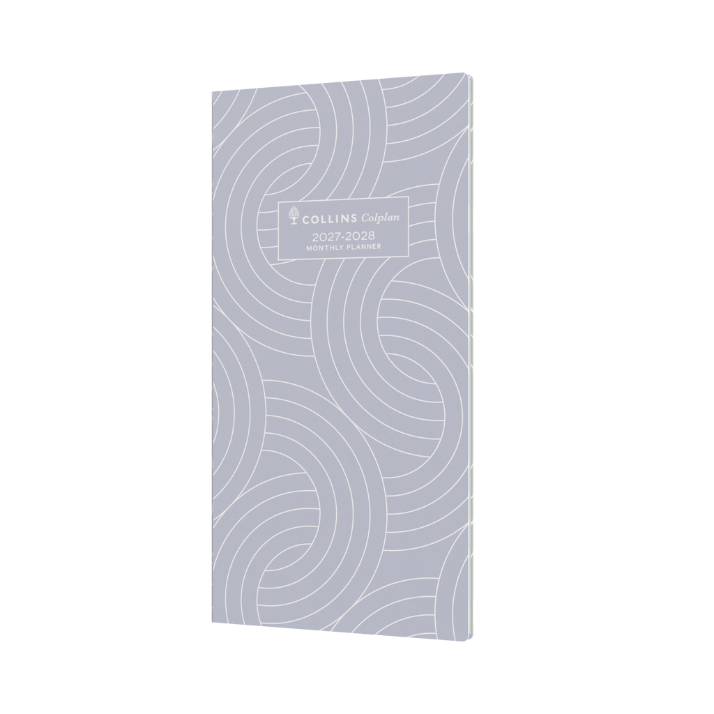 Collins Colplan 2027-28 B6/7 Month to View Planner Diary Grey