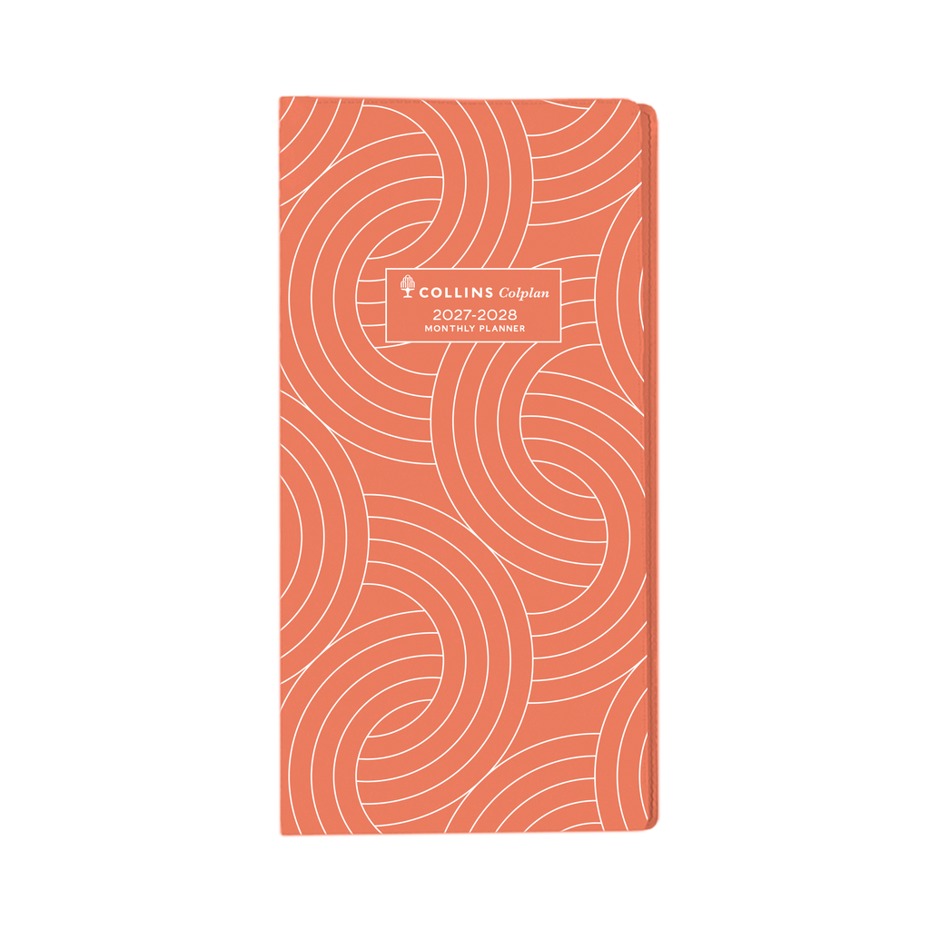 Collins Colplan 2027-28 B6/7 Month to View Planner Diary Orange