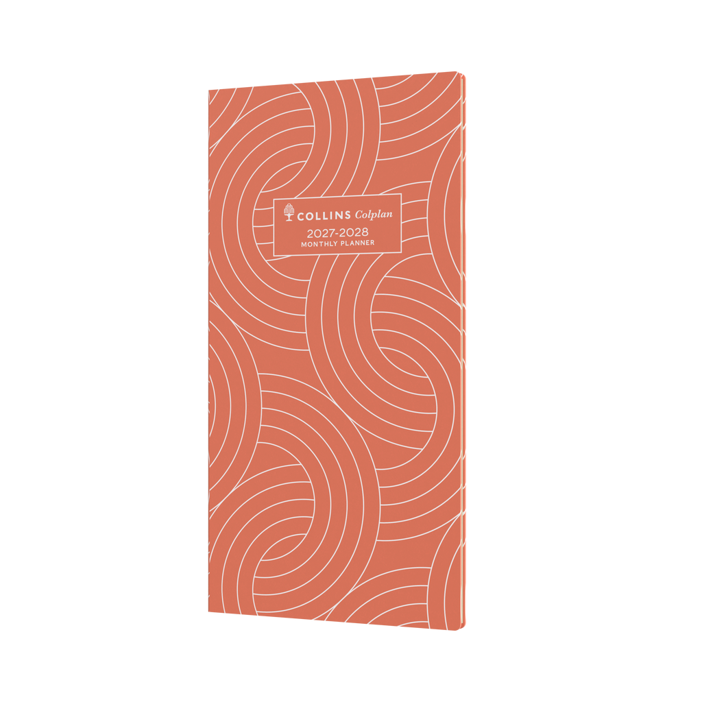 Collins Colplan 2027-28 B6/7 Month to View Planner Diary Orange