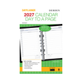Debden Dayplanner 2027 Desk 7-Ring Refill - Day to a Page