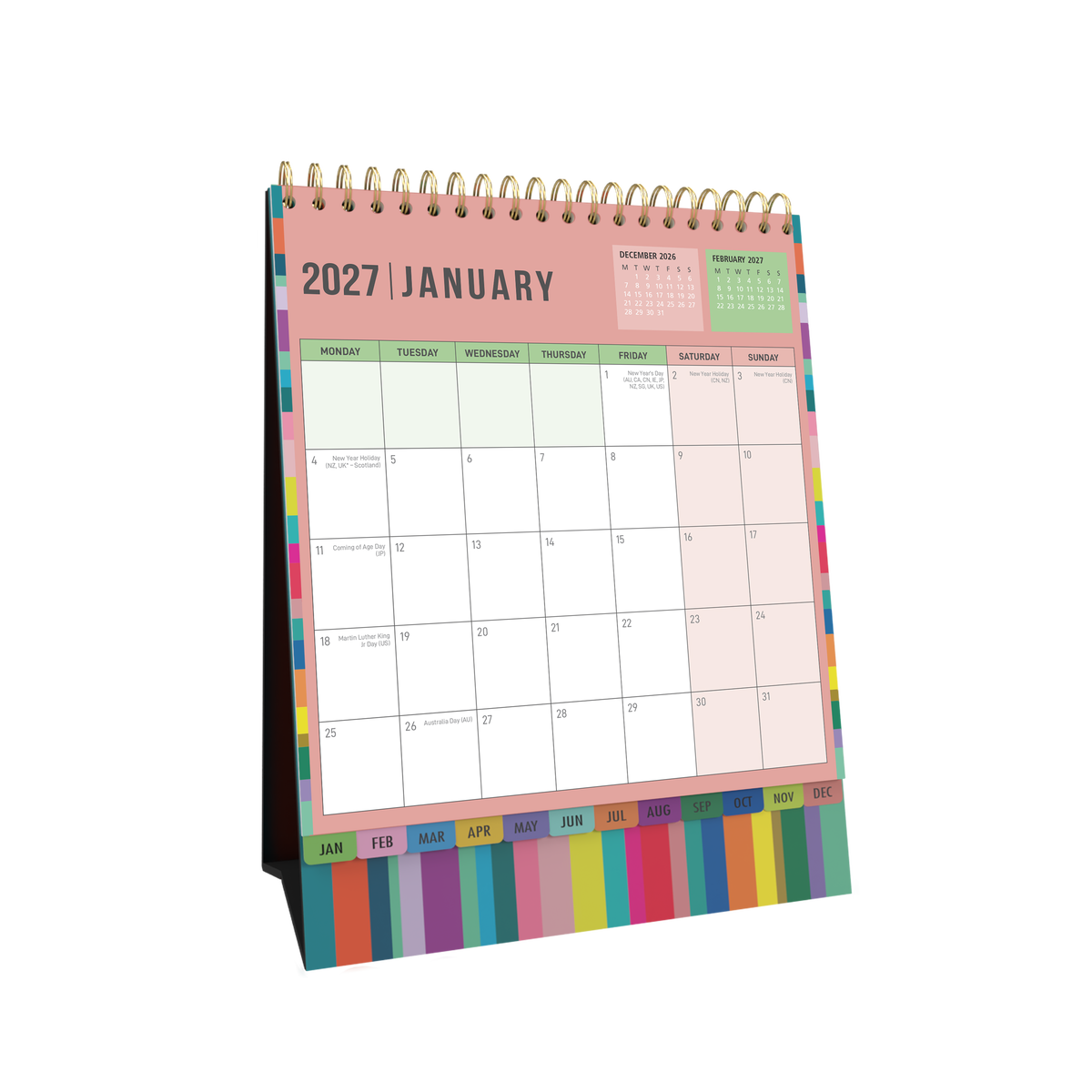 Collins Edge 2027 Desktop Calendar Month to View