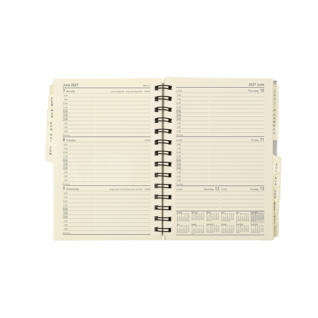 Collins Elite 2027 Compact 190x127mm Week to View Diary Refill