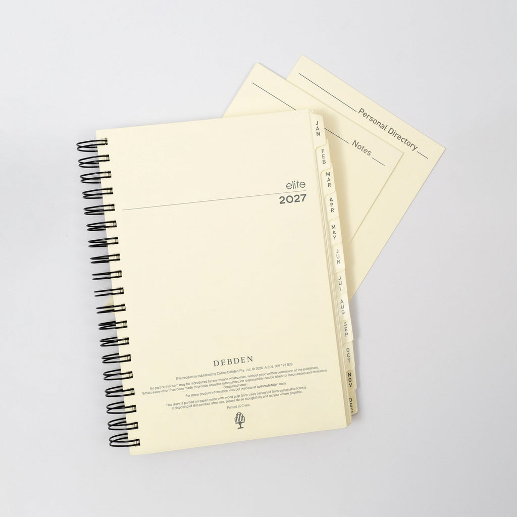 Collins Elite 2027 Executive 246x164mm Day to Page Diary Refill