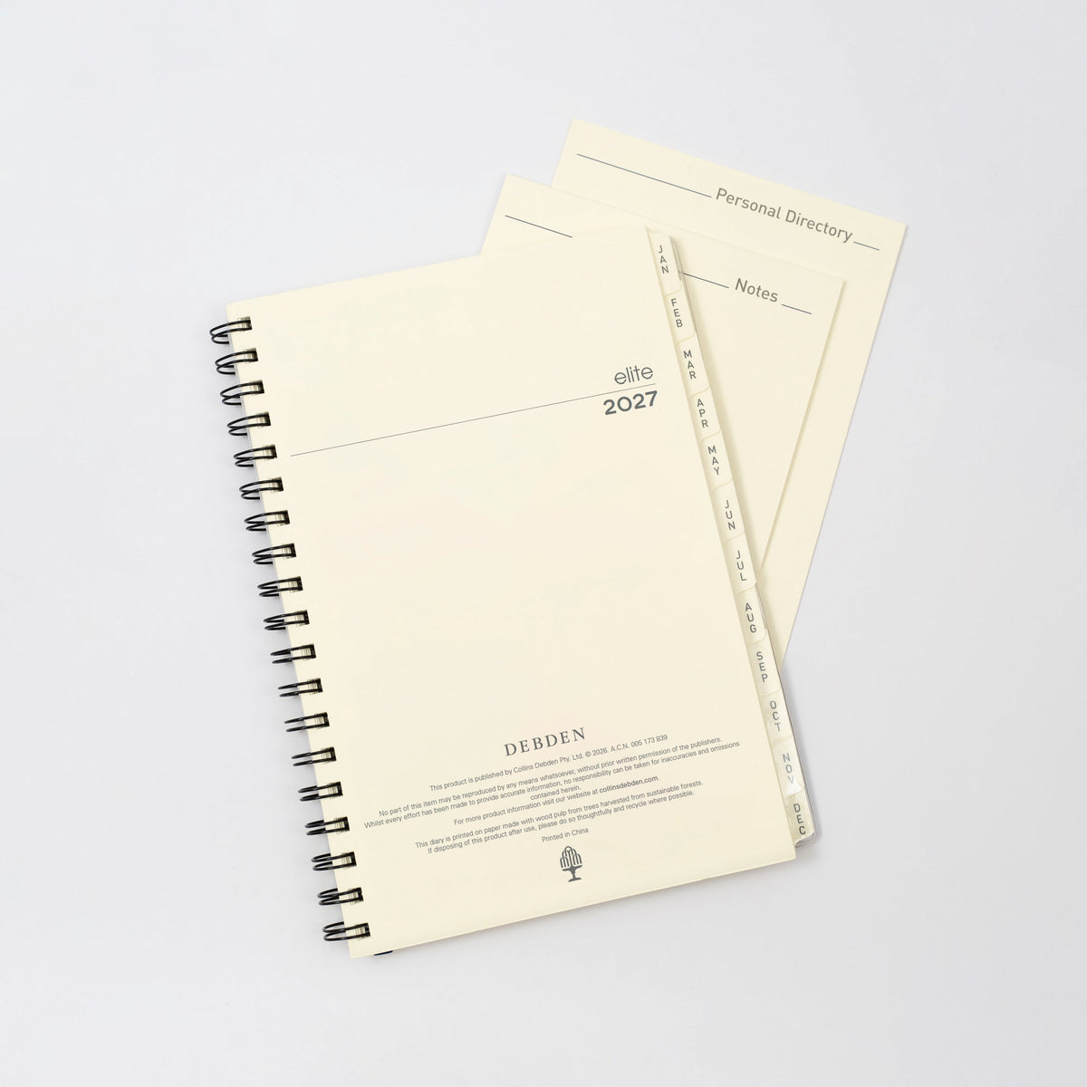Collins Elite 2027 Executive 246x164mm Week to View Diary Refill