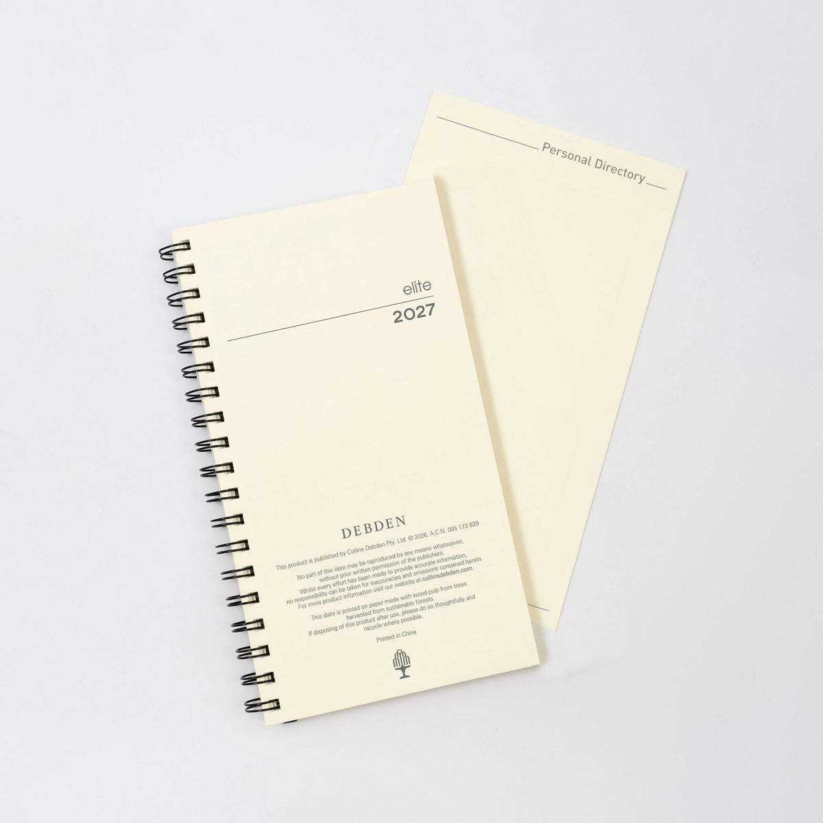 Collins Elite 2027 Pocket 85x152mm Week to View Diary Refill