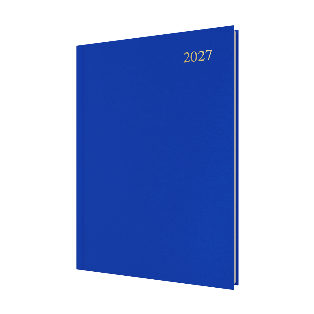 Collins Essential Diary 2027 A4 Day to a Page Blue