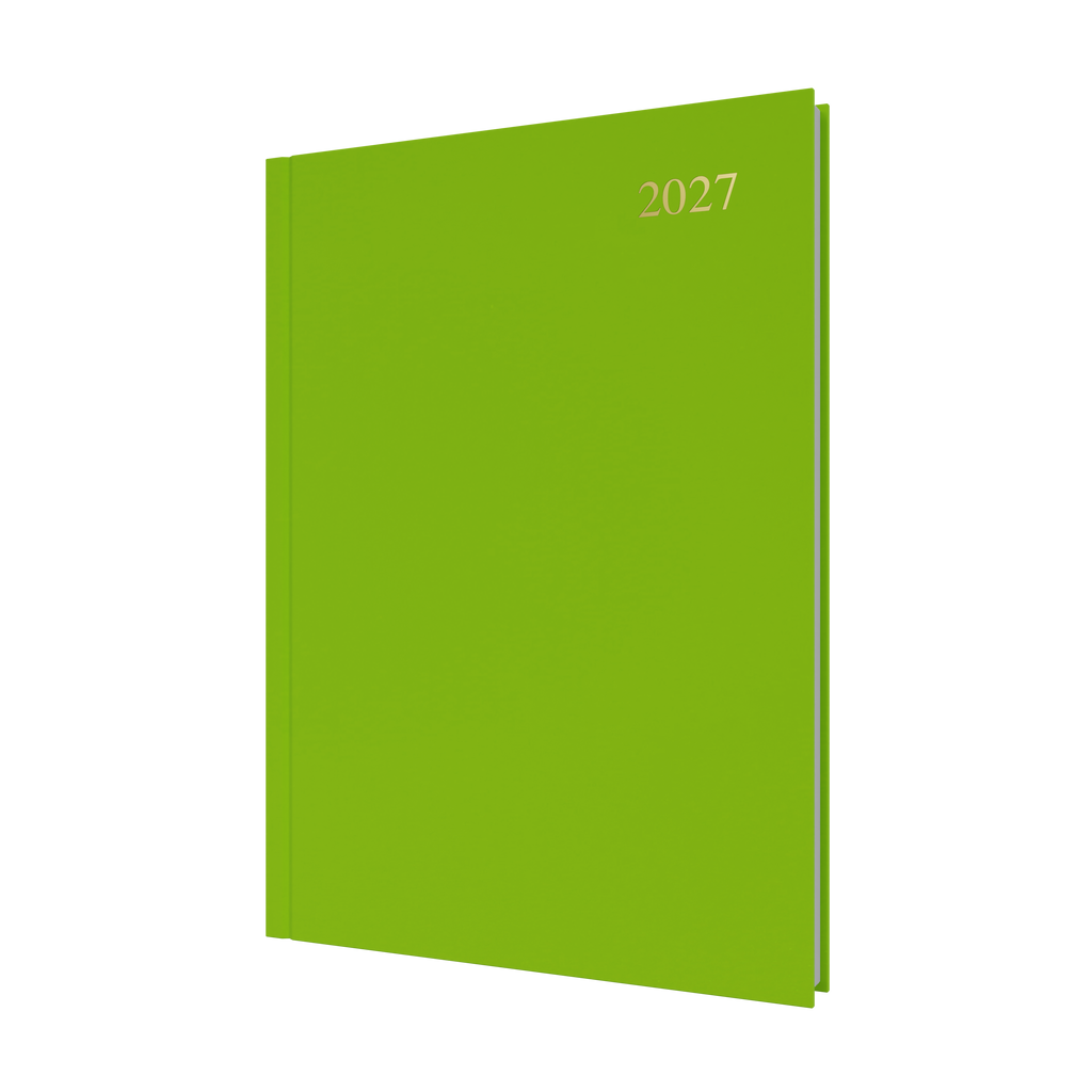 Collins Essential Diary 2027 A4 Day to a Page Lime