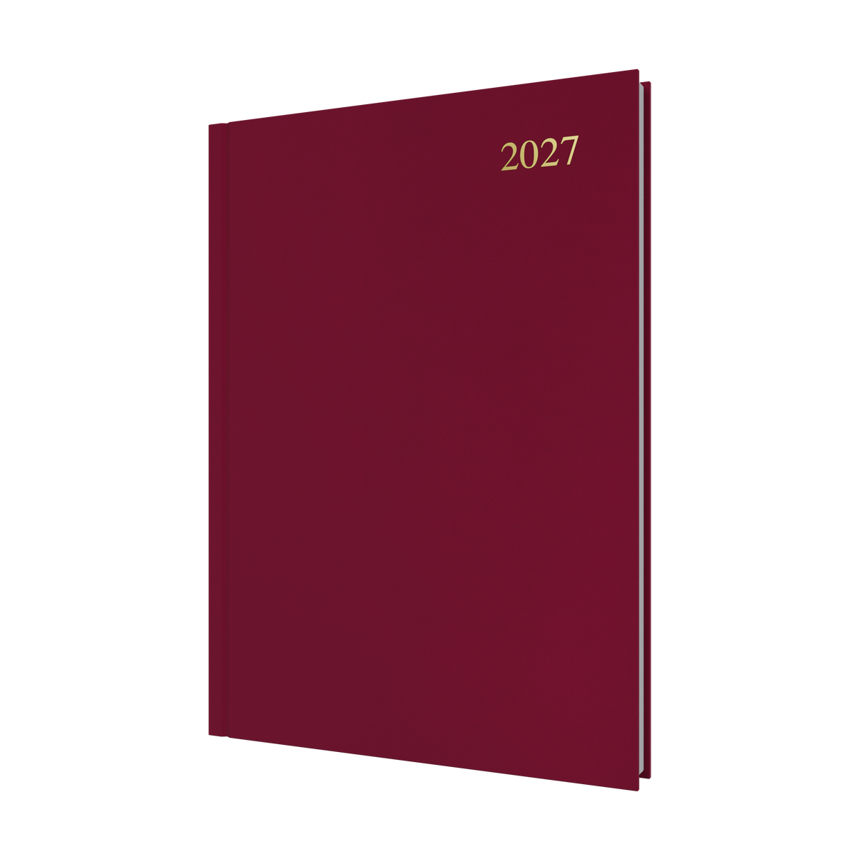 Collins Essential Diary 2027 A4 Day to a Page Maroon