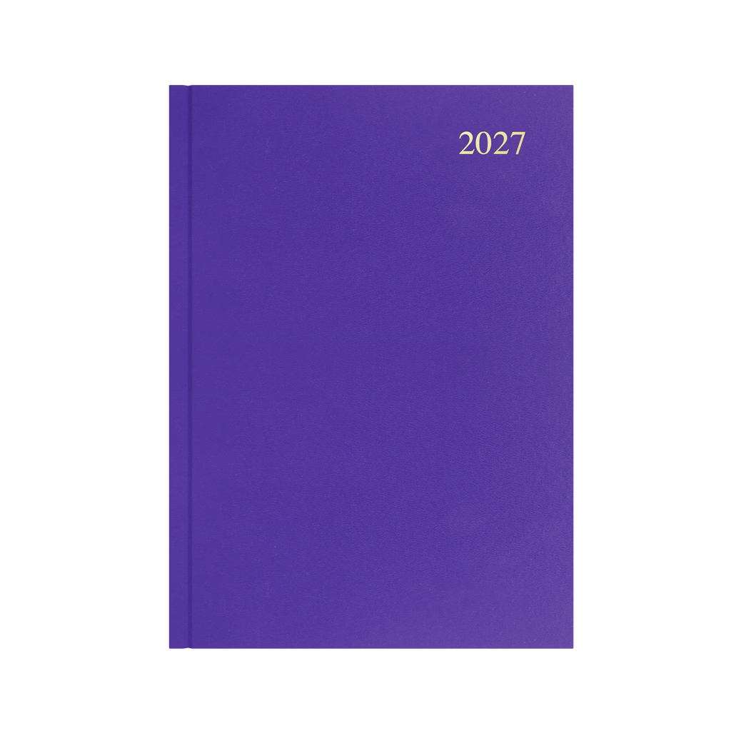 Collins Essential Diary 2027 A4 Week to View Purple