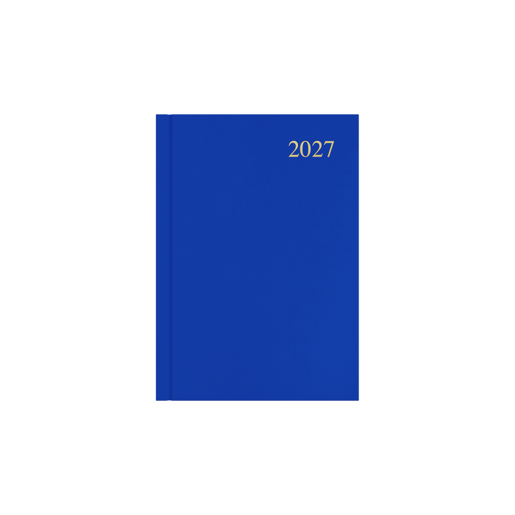 Collins Essential Diary 2027 A5 Day to a Page Blue