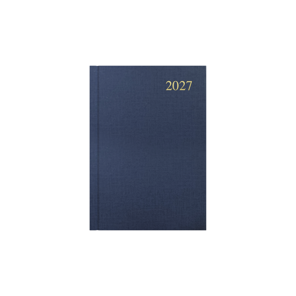 Collins Essential Diary 2027 A5 Day to a Page Grey