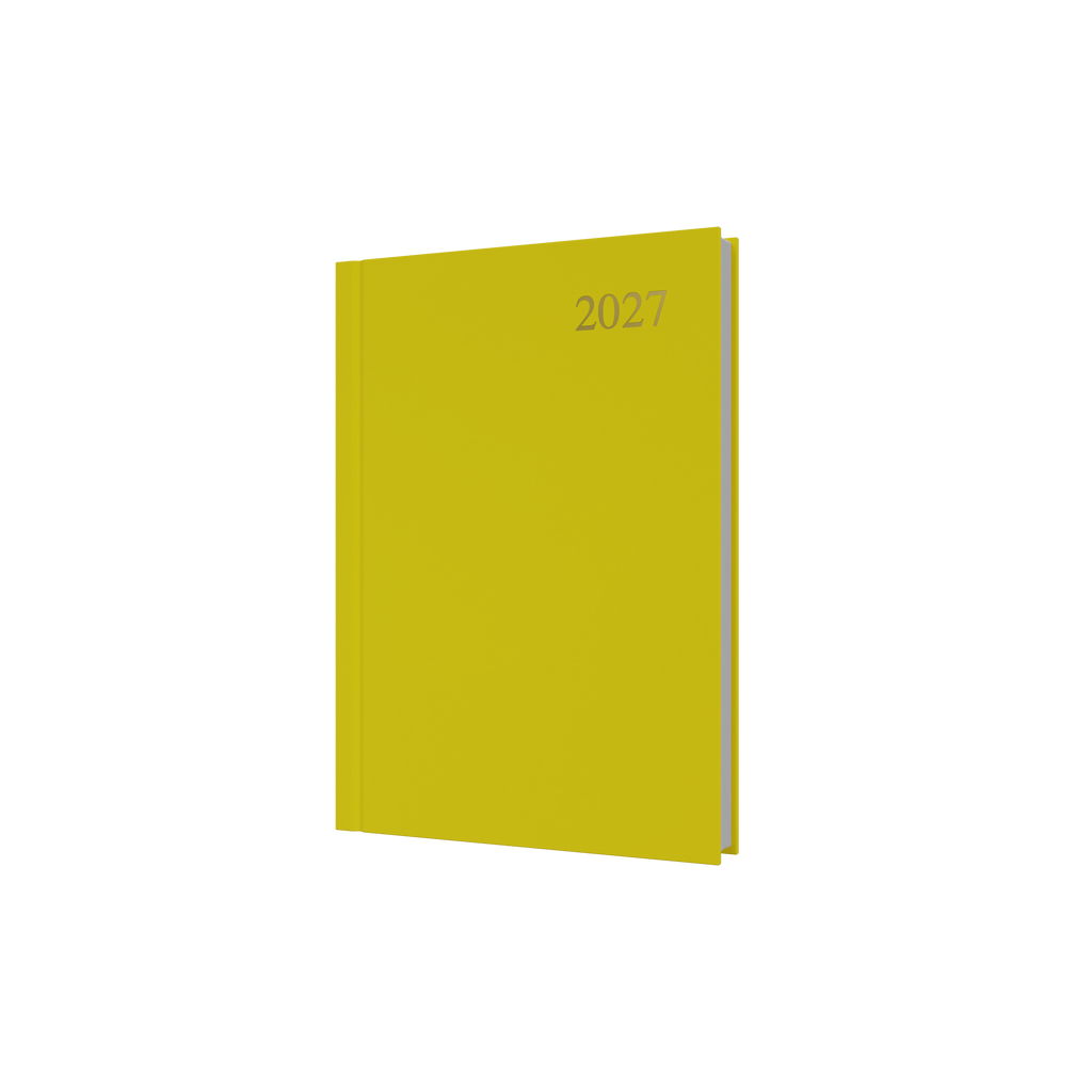 Collins Essential Diary 2027 A5 Day to a Page Yellow