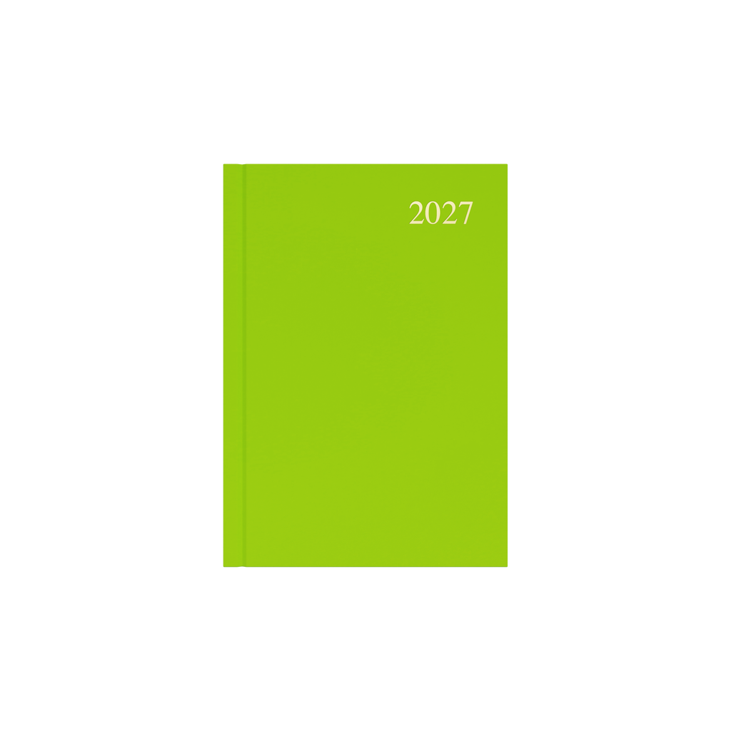 Collins Essential Diary 2027 A5 Week to View Lime
