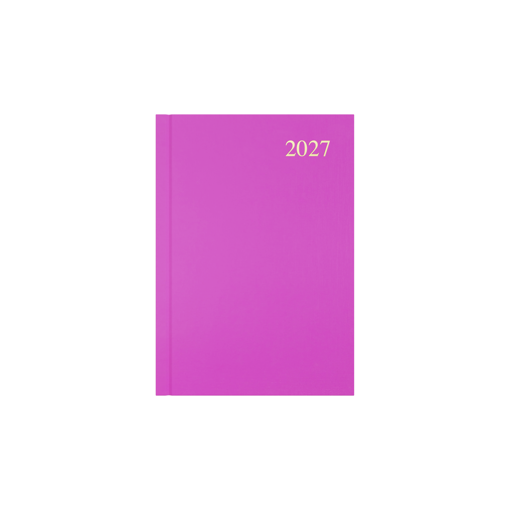 Collins Essential Diary 2027 A5 Week to View Pink