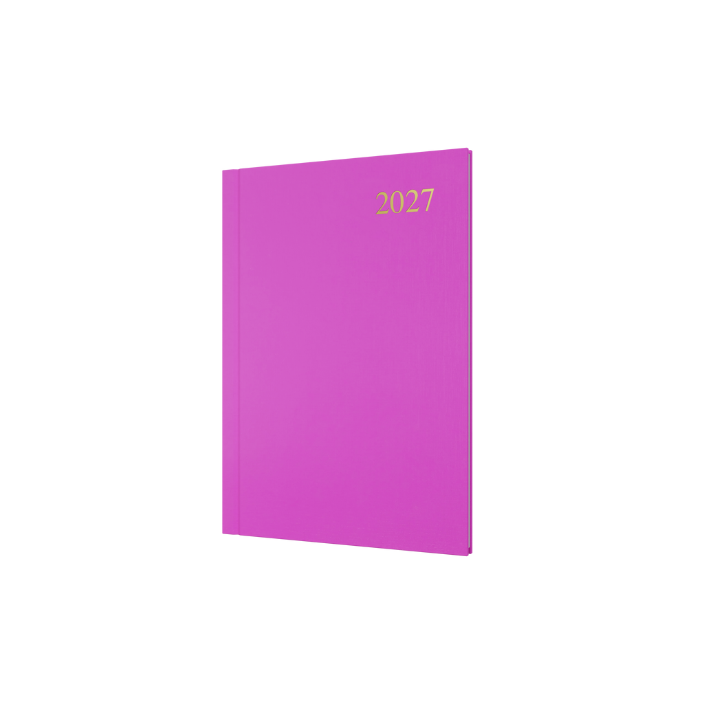 Collins Essential Diary 2027 A5 Week to View Pink