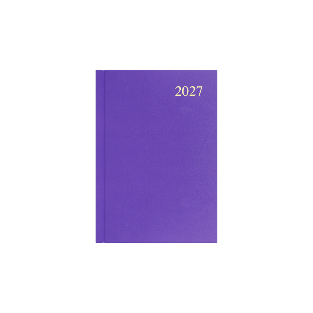 Collins Essential Diary 2027 A5 Week to View Purple