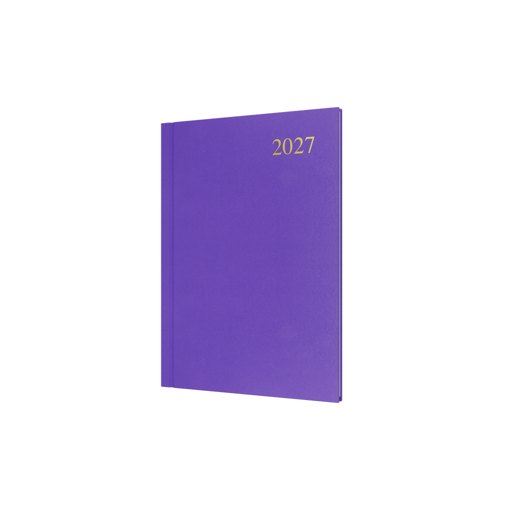 Collins Essential Diary 2027 A5 Week to View Purple