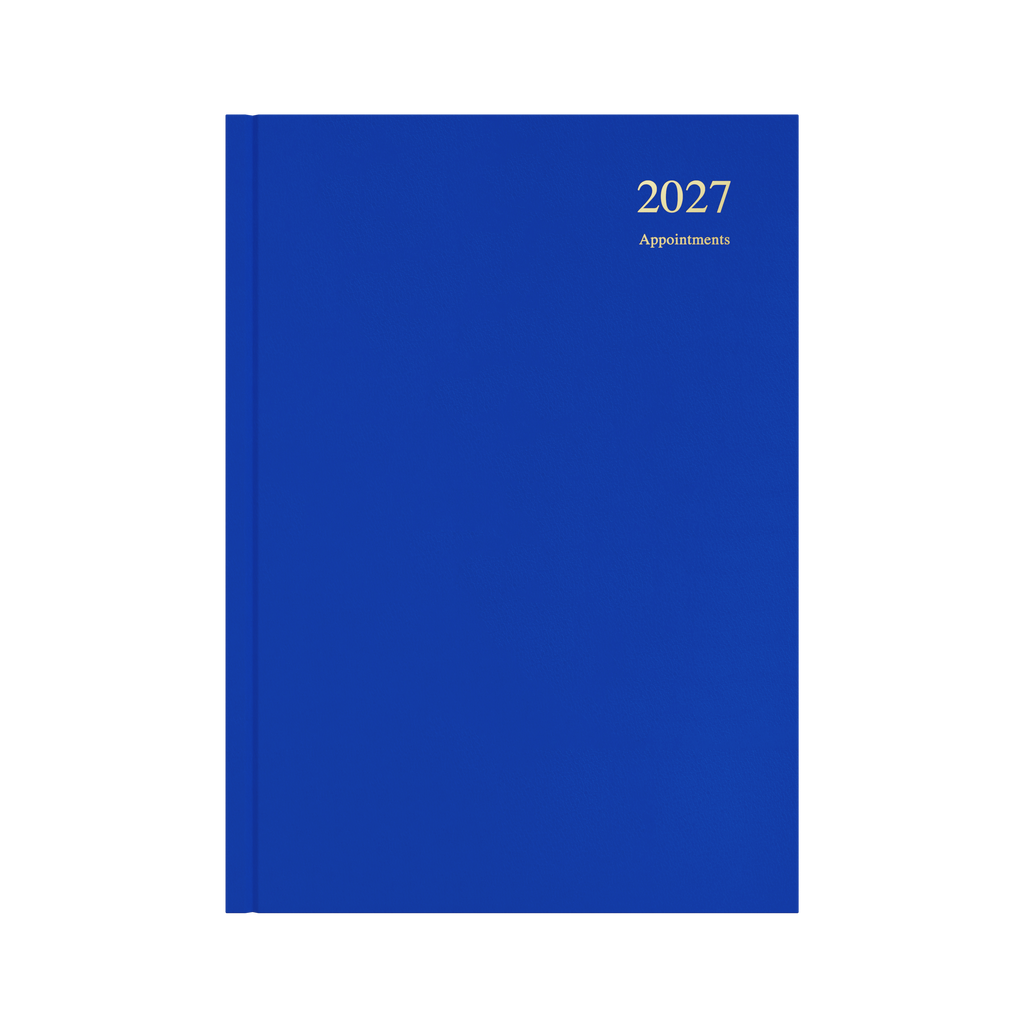 Collins Essential Appointment Diary 2027 A4 Day to a Page Blue
