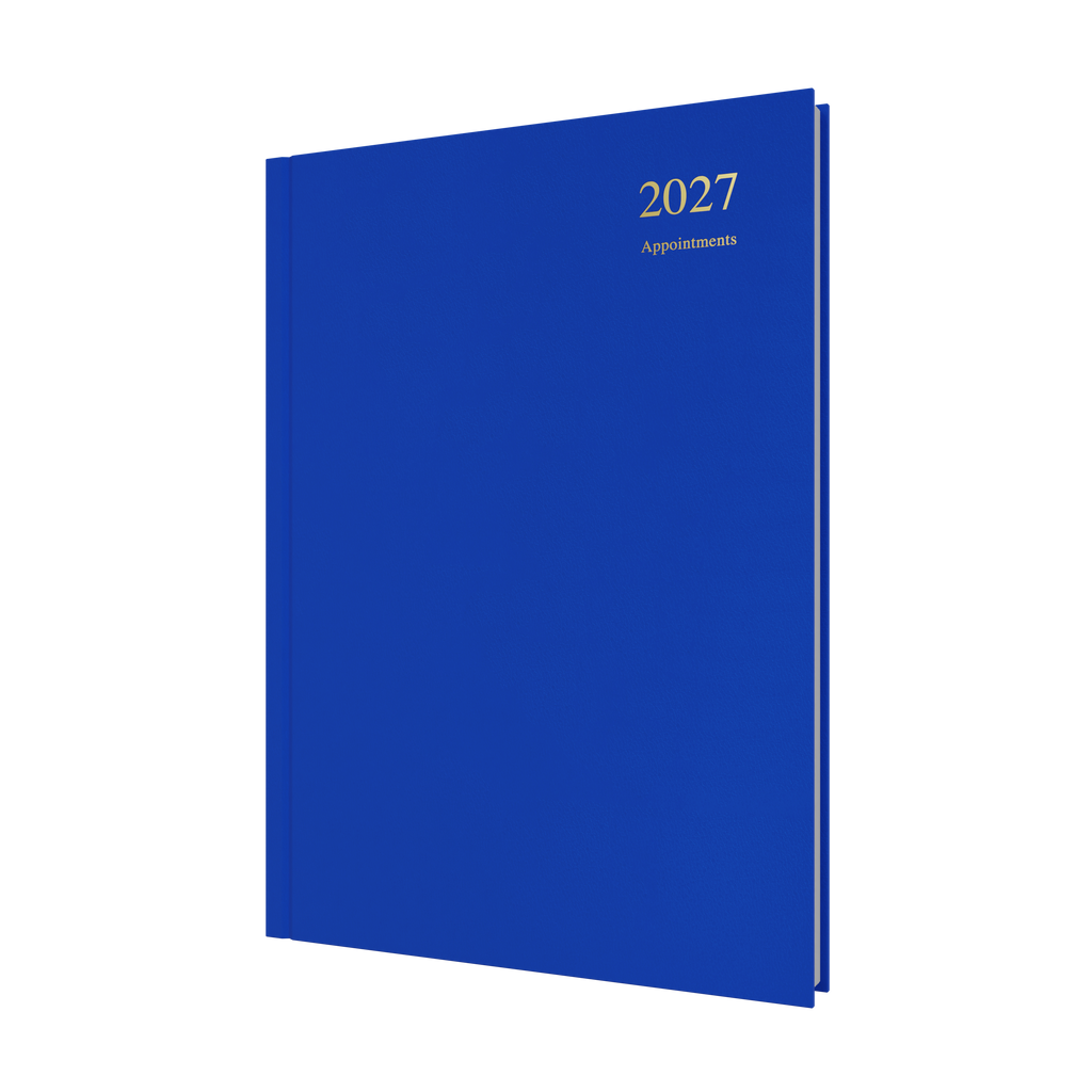 Collins Essential Appointment Diary 2027 A4 Day to a Page Blue