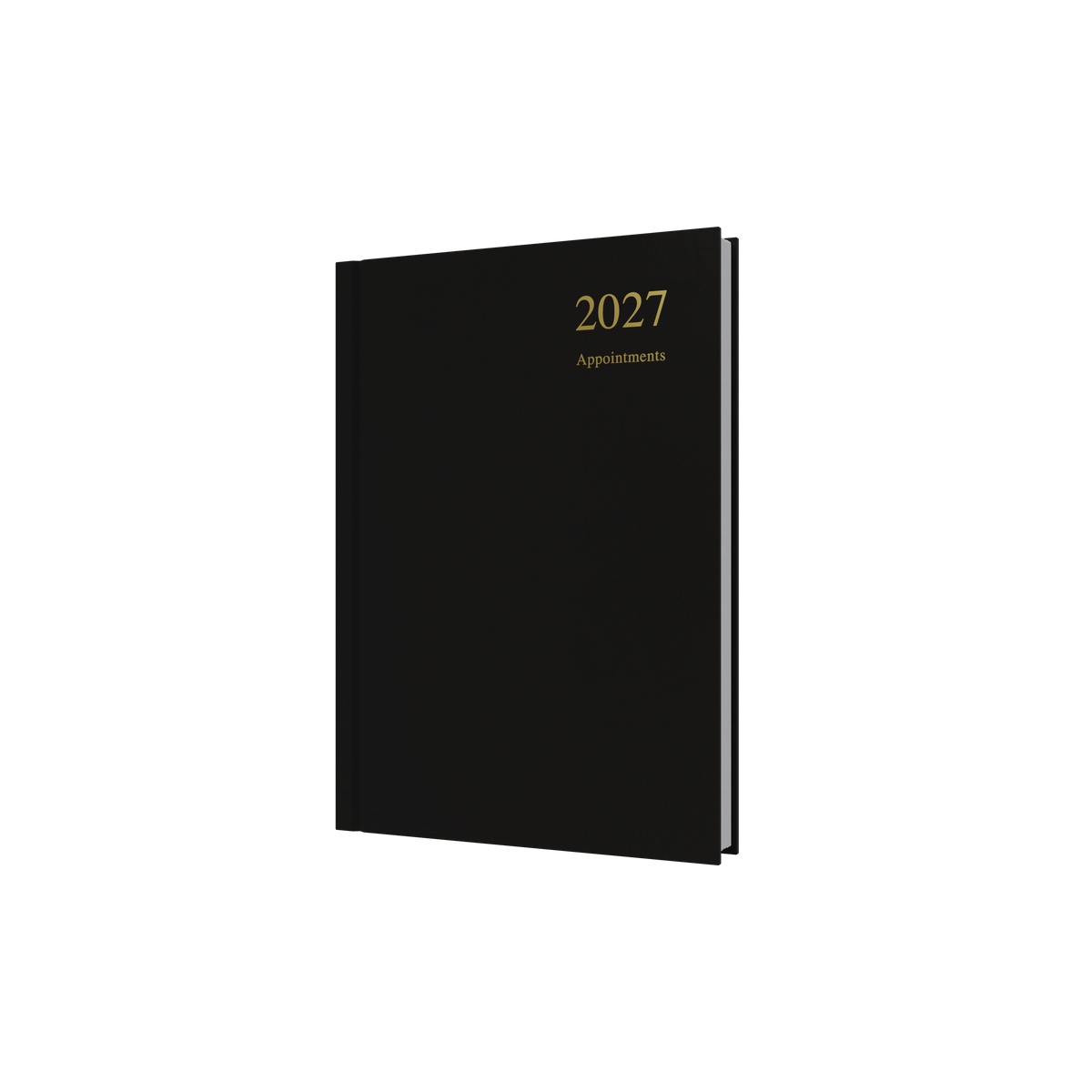Collins Essential Appointment Diary 2027 A5 Day to a Page Black