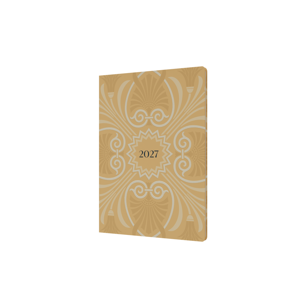 Collins Lavish Lux 2027 A5 Week to View Recycled Yellow