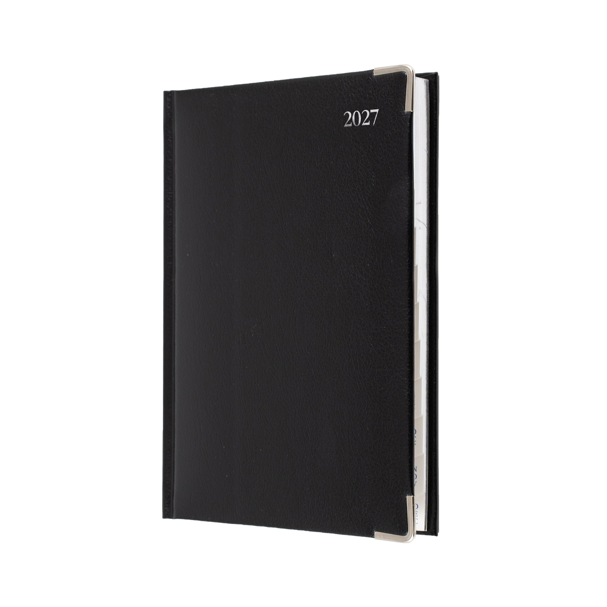 Collins Management 2027 A4 Bonded Leather Day to Page Black