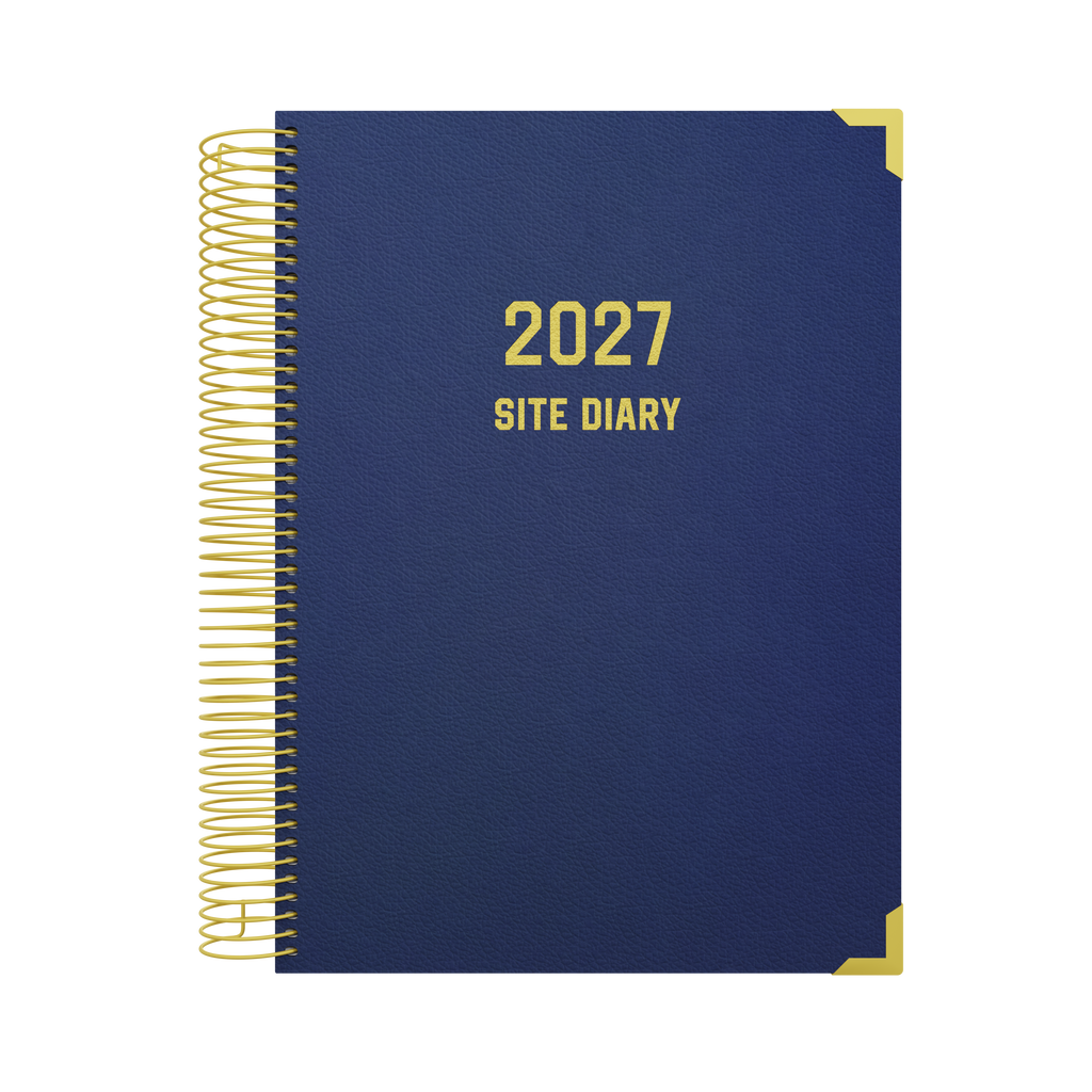 Collins Site Trades Tradesman Diary 2027 A4 Day to Page Navy