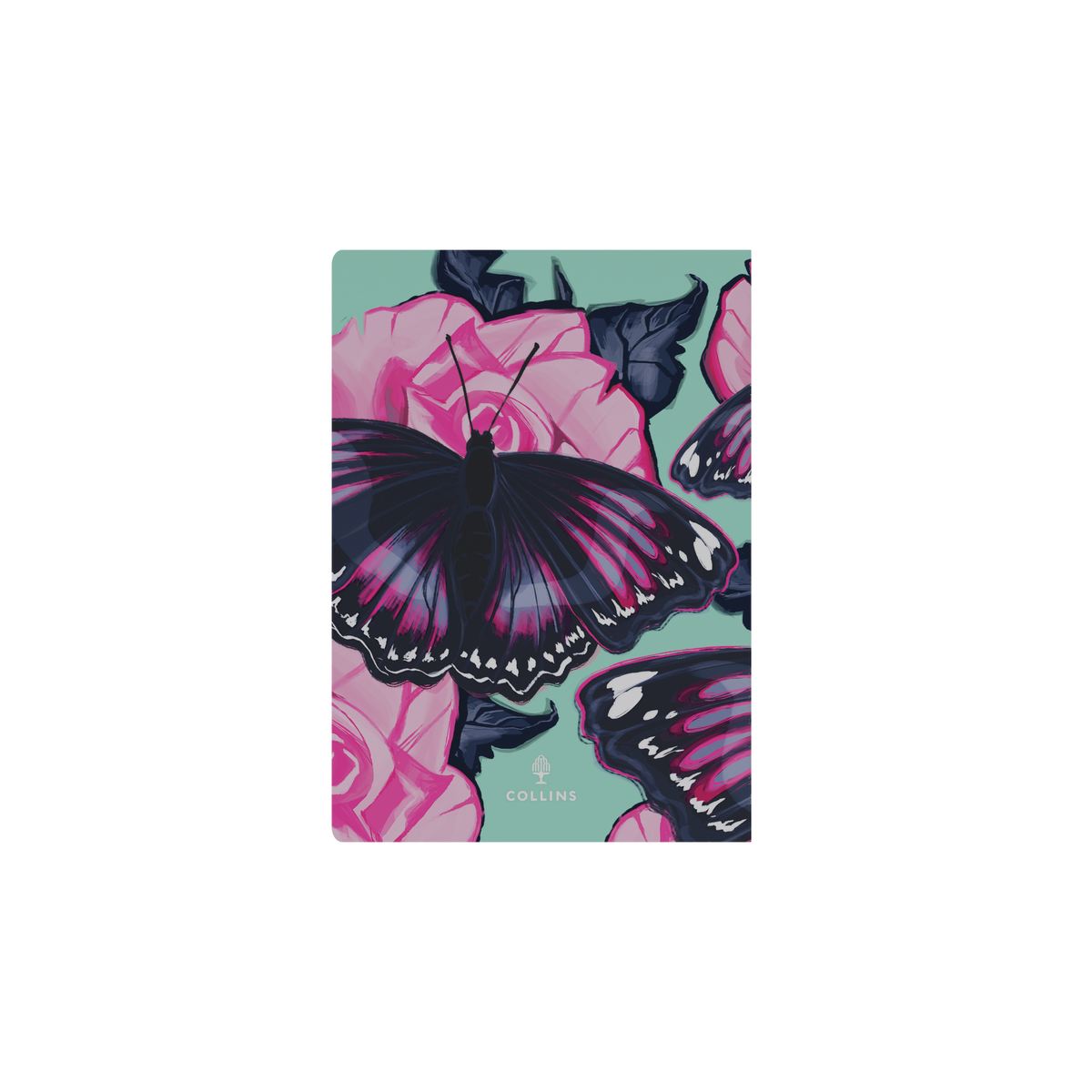 Collins The Roses 2027 A5 Week to View Recycled Diary - Butterfly