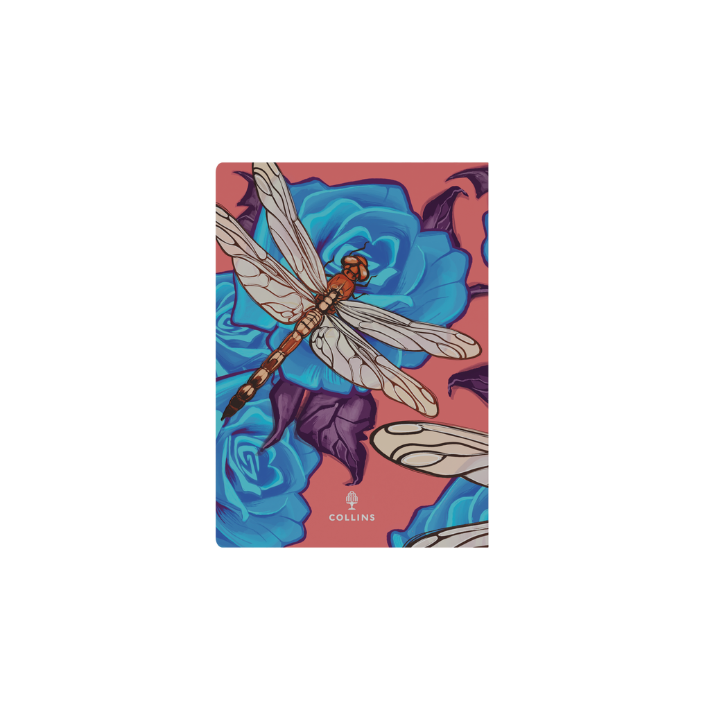 Collins The Roses 2027 A5 Week to View Recycled Diary - Dragonfly