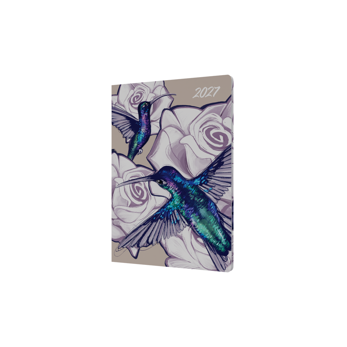 Collins The Roses 2027 A5 Week to View Recycled Diary - Hummingbird