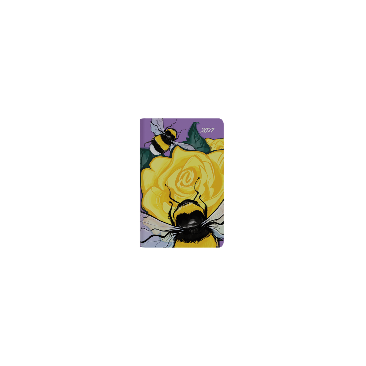 Collins The Roses 2027 Pocket Week to View Recycled Diary - Bee