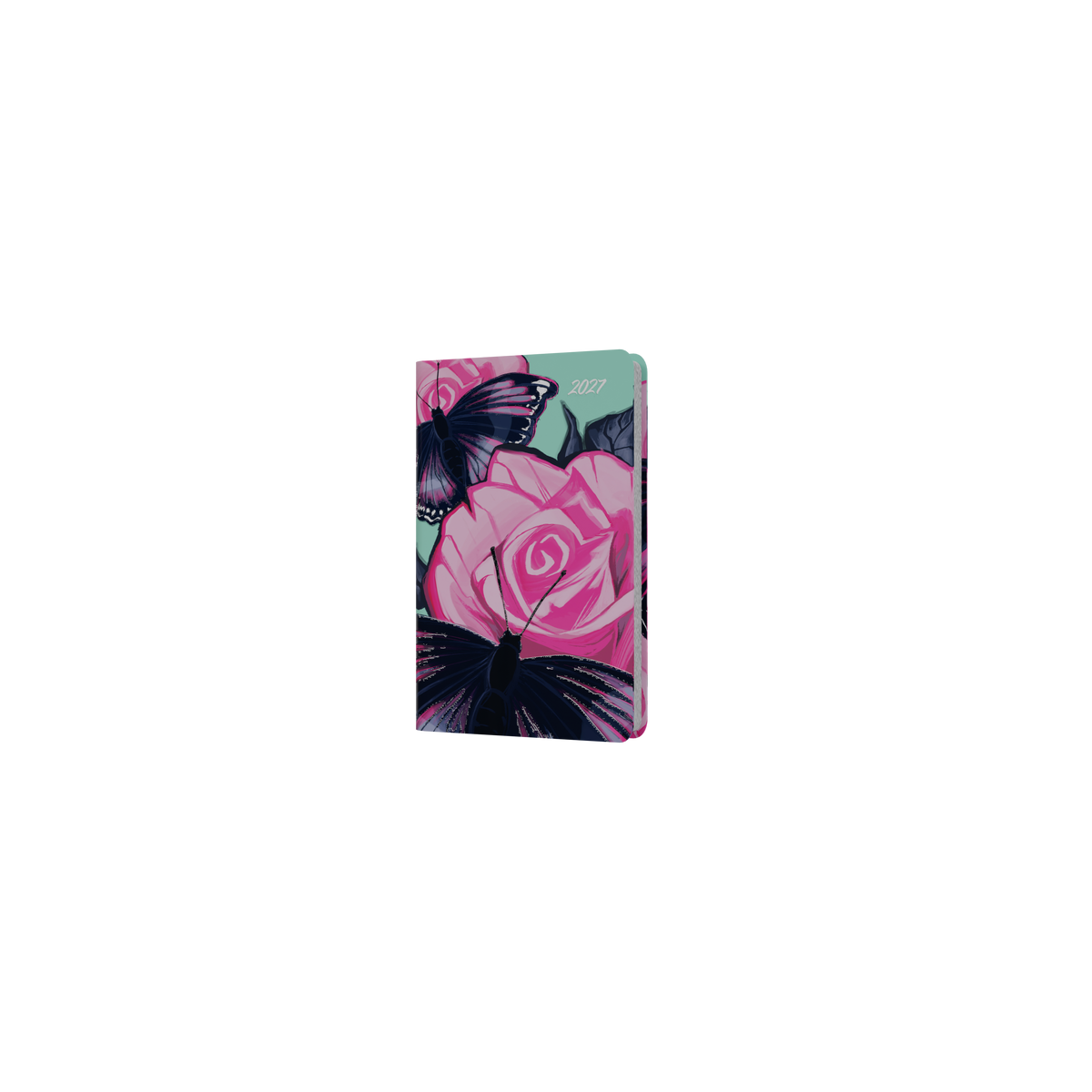 Collins The Roses 2027 Pocket Week to View Recycled Diary - Butterfly