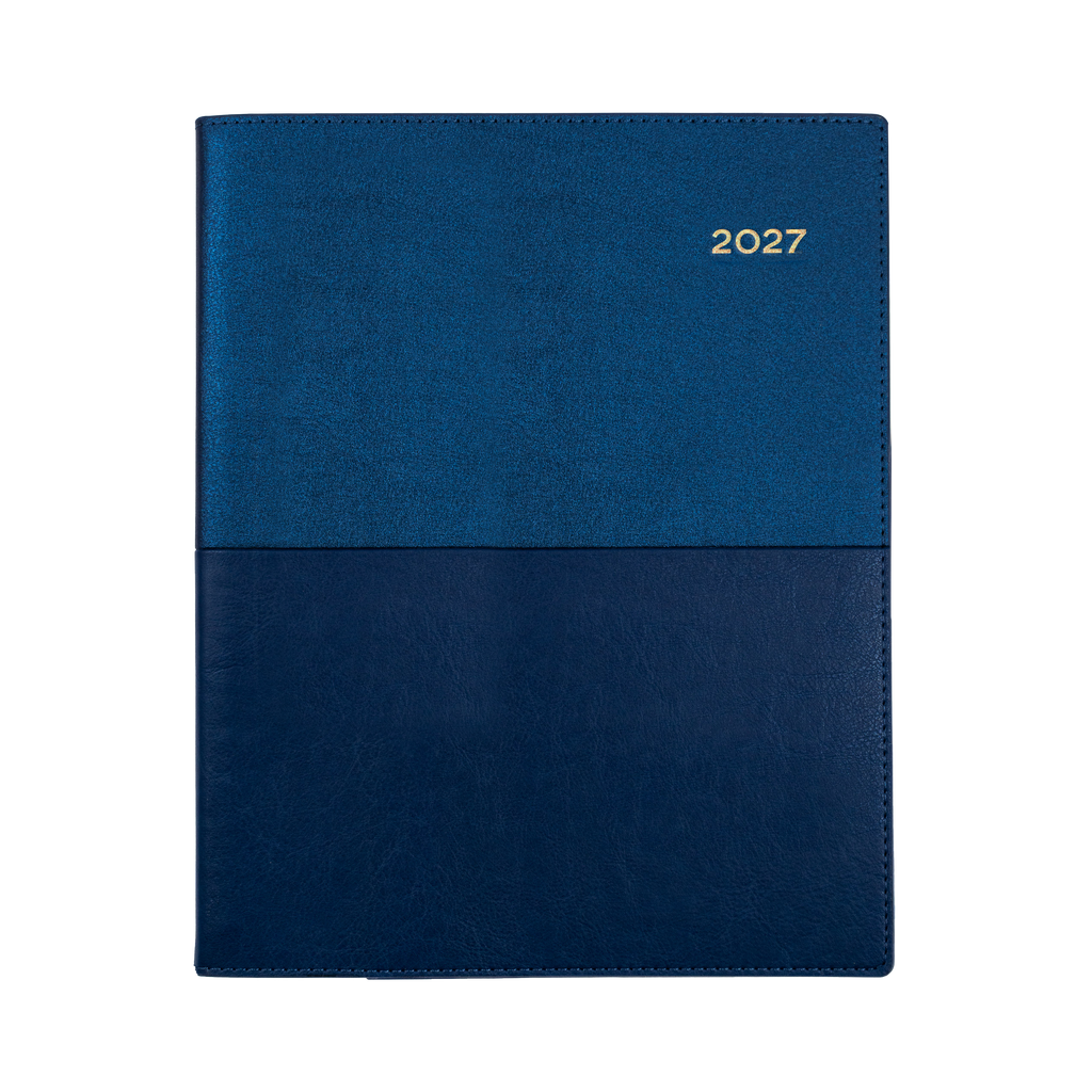 Collins Vanessa Diary 2027 Quarto Week to View (Vertical) Blue