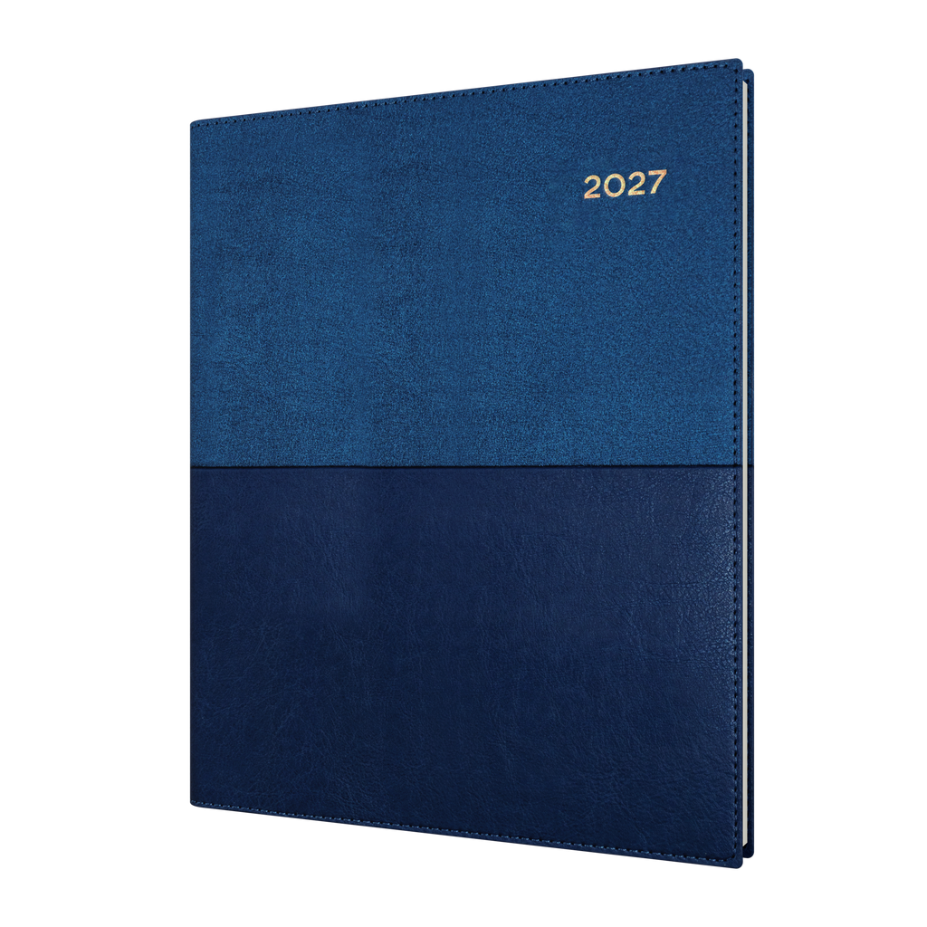 Collins Vanessa Diary 2027 Quarto Week to View (Vertical) Blue