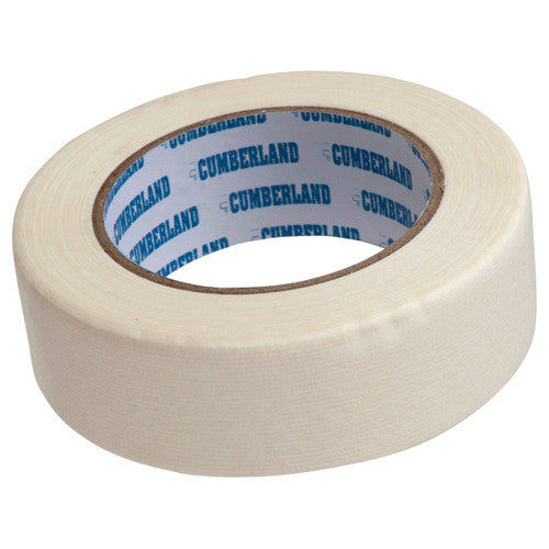 Cumberland Masking Tape 36mm x 50m White Pack of 8