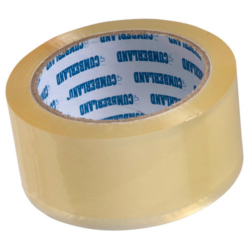Cumberland Packaging Tape Low Noise 45 Micron Clear Pack of 6