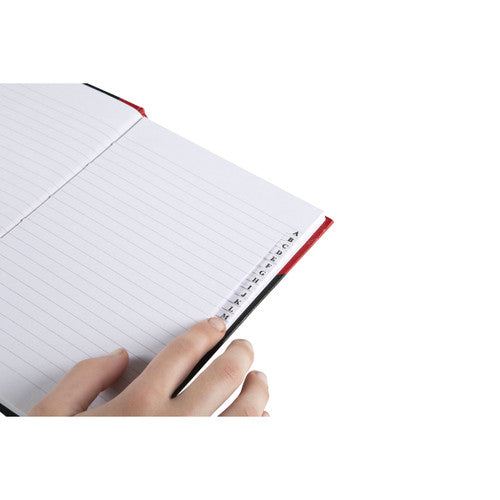 Cumberland Red and Black Notebook Original A5 100 Leaf Indexed Ruled