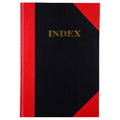 Cumberland Red and Black Notebook Original A5 100 Leaf Indexed Ruled