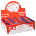 Cumberland Plastic Coated Playing Cards Display of 12 Decks