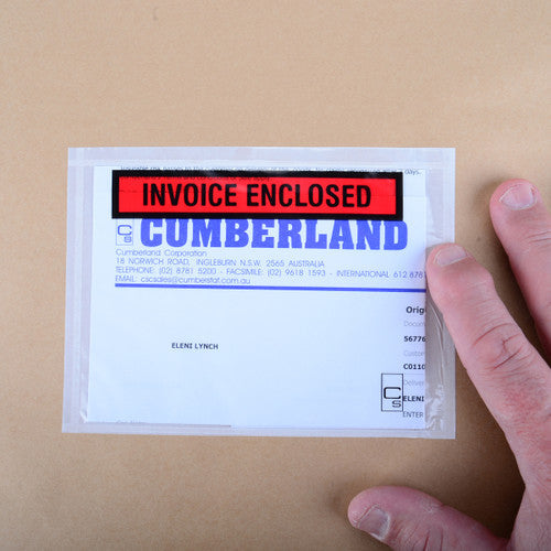 Packaging Envelope Invoice Enclosed 155 x 115mm Box 100