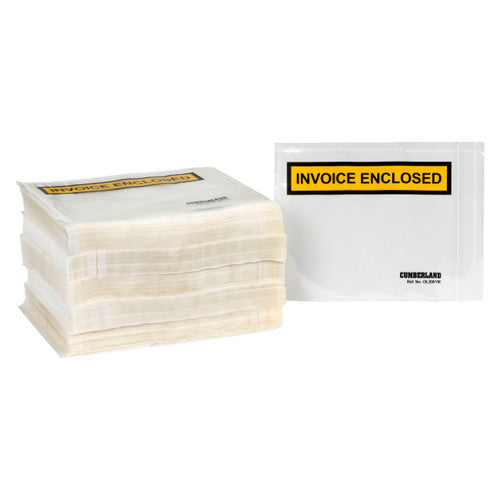Cumberland Packaging Envelope Invoice Enclosed Yellow 155 x 115mm Box of 500