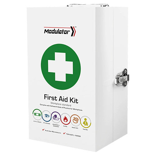 Custom Modulator Metal Cabinet First Aid Kit 24 x 16 x 42cm