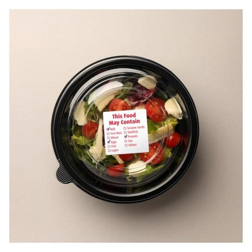 Avery This Food May Contain Allergy Advisory Labels 40 x 40mm, 500 Per Roll