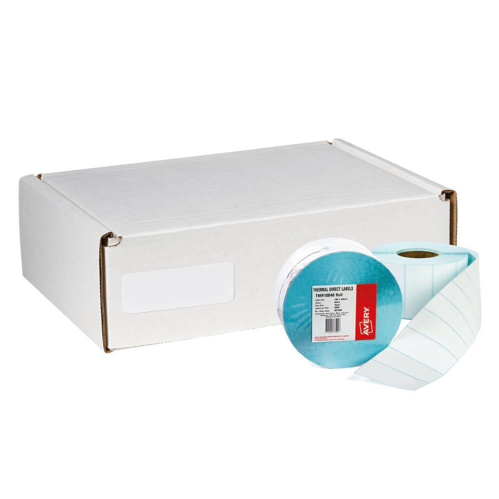 Avery White Thermal Labels TMR10048 3000/Roll 100 x 48mm